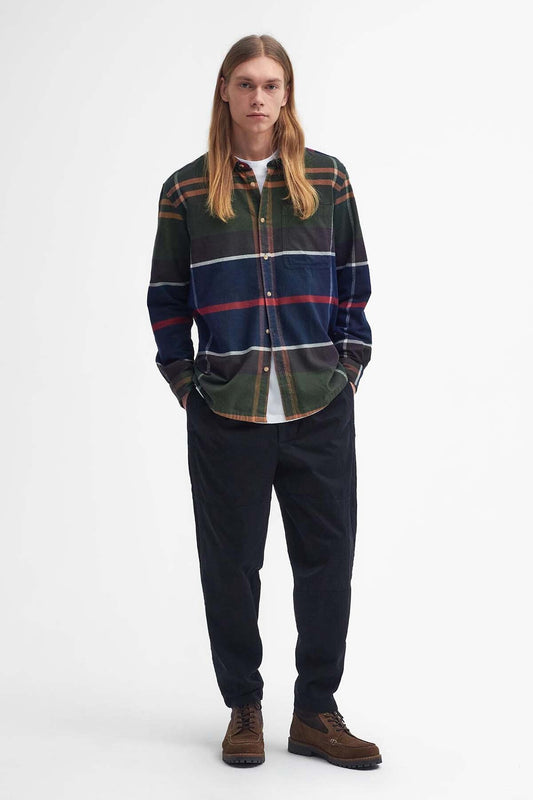 Bushlane Oversized Long-Sleeved Tartan Shirt