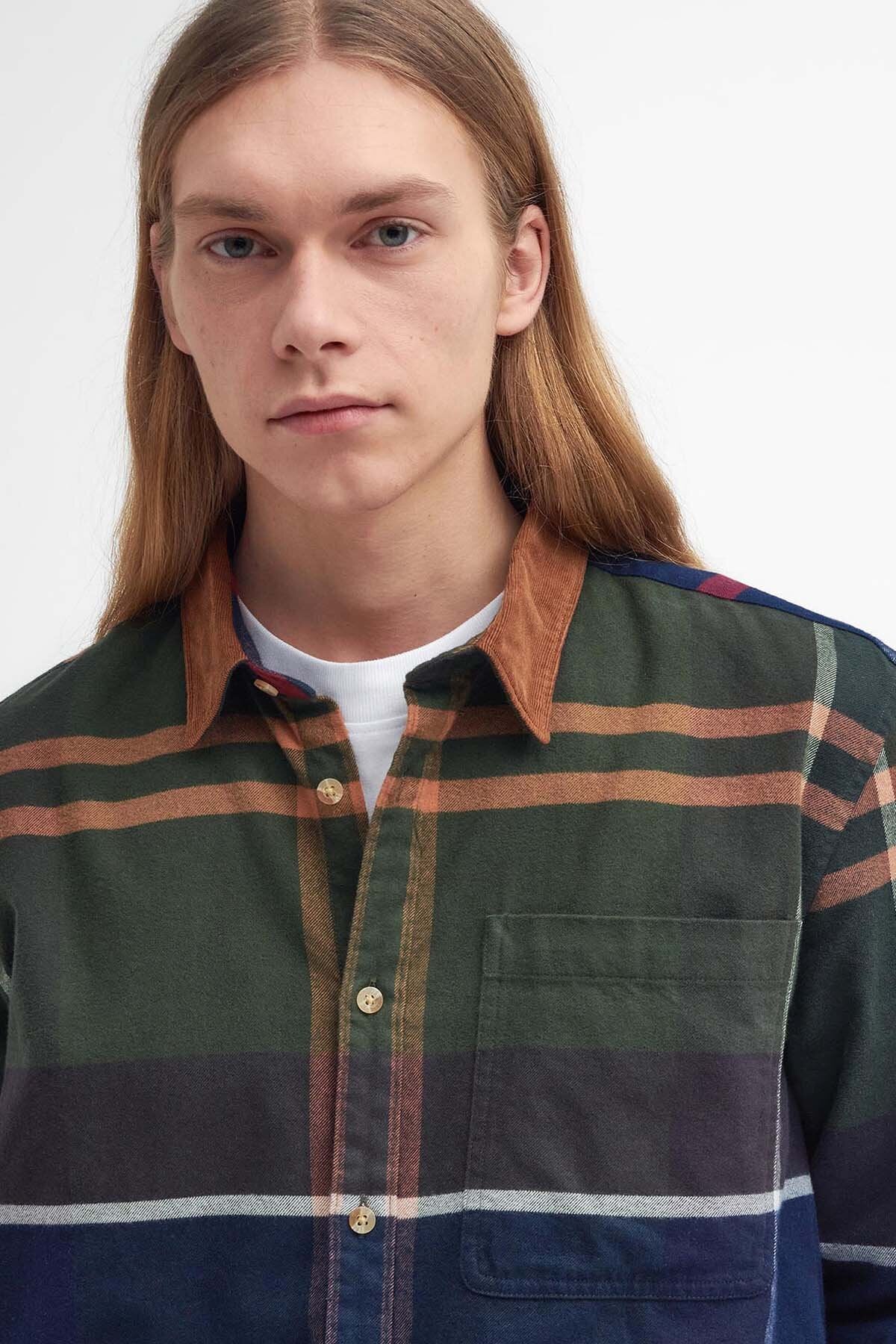 Bushlane Oversized Long-Sleeved Tartan Shirt