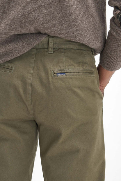 Washed Stretch Tailored Trousers